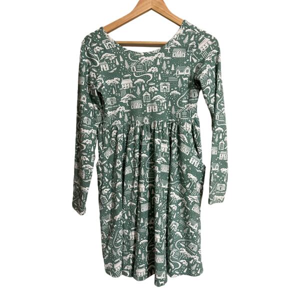 Hanna Andersson Celebration Skater Christmas Winter Dress Size 12